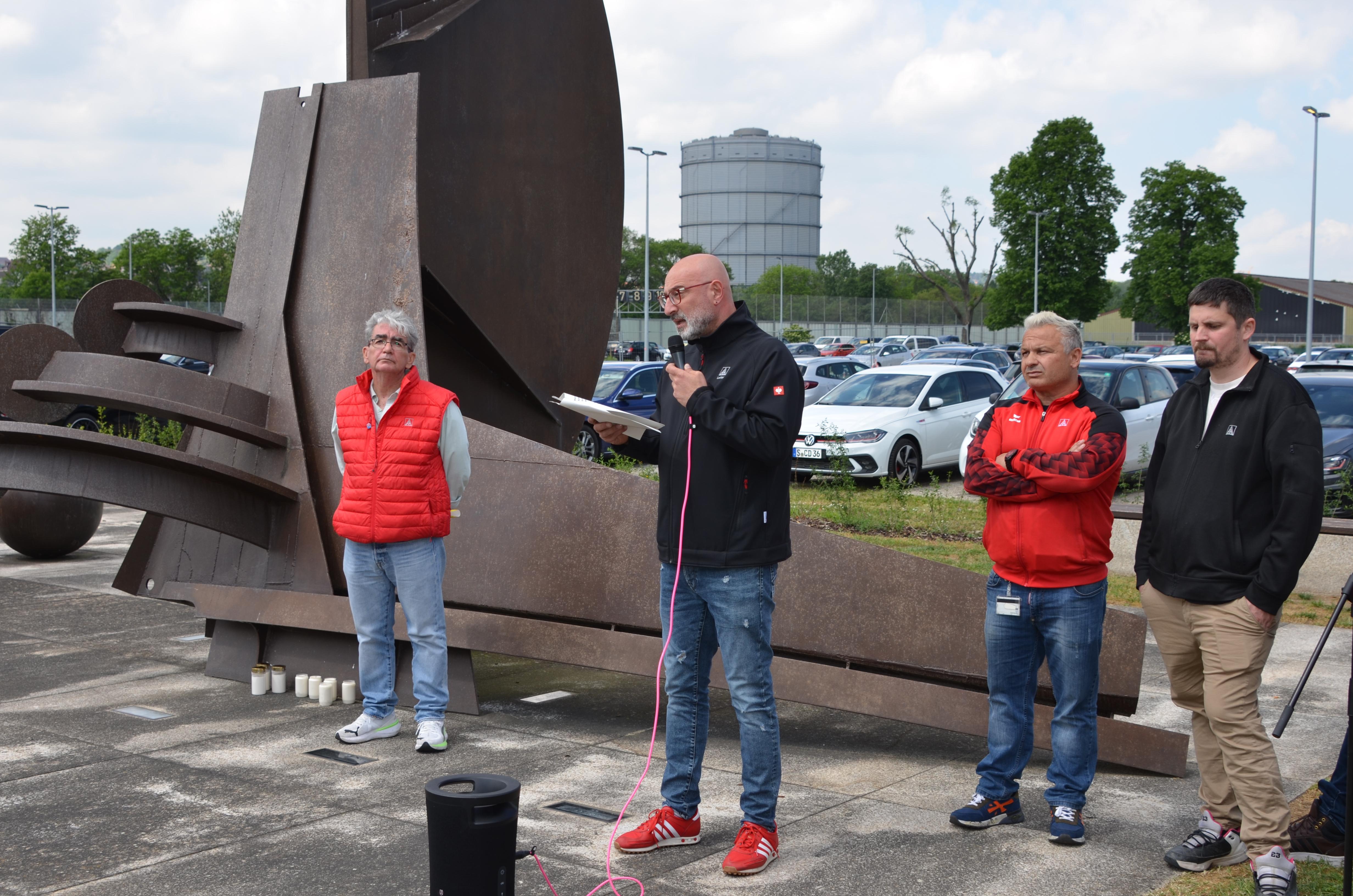 Kranzniederlegung der Vertrauensleute