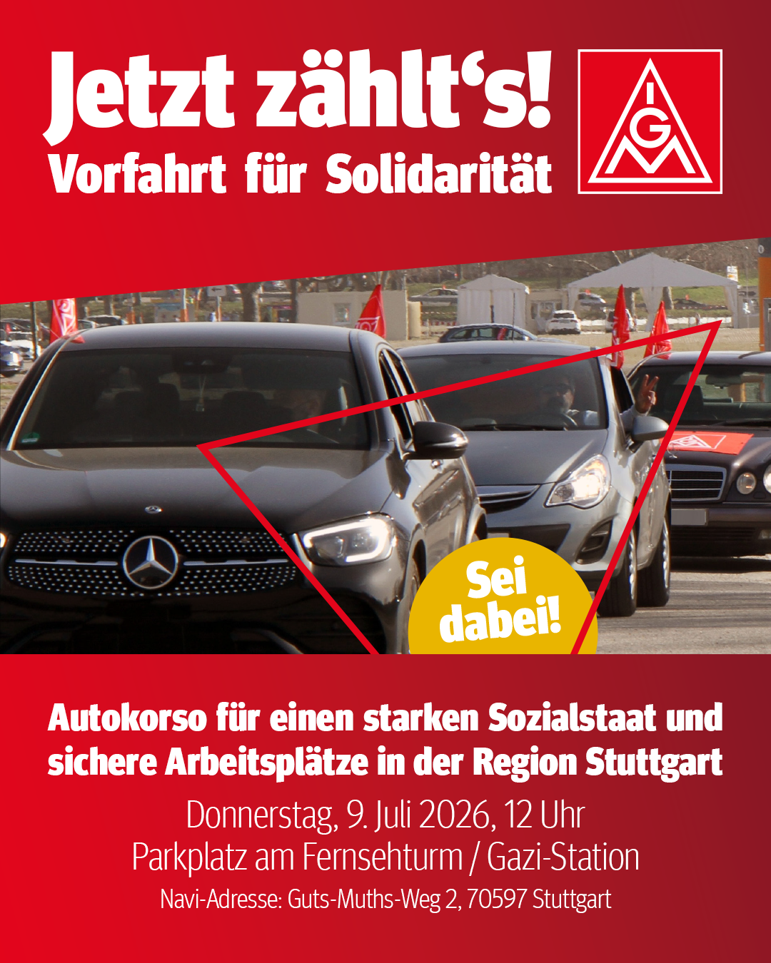 Sharepic Autokorso Stuttgart