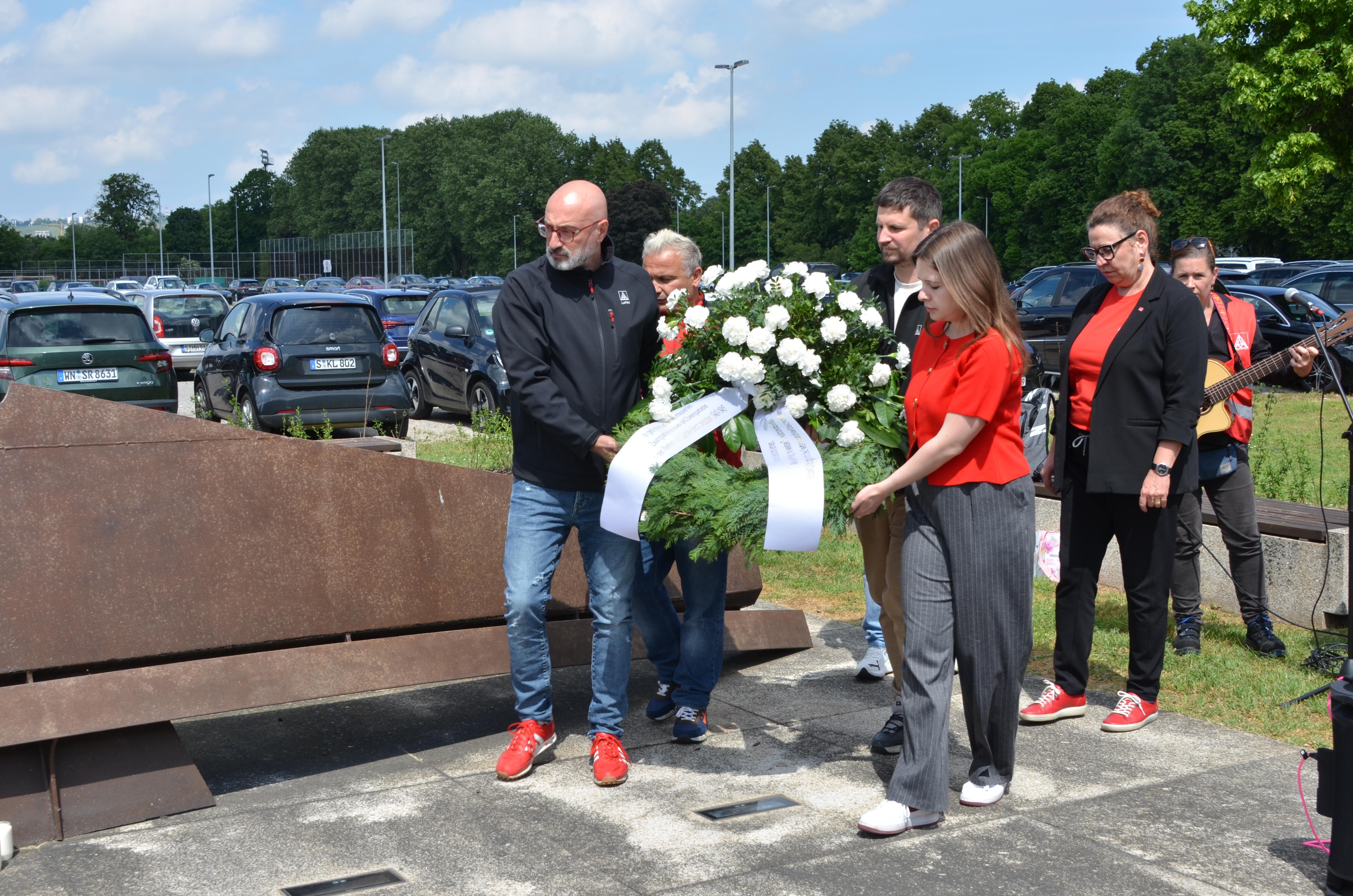 Kranzniederlegung der Vertrauensleute