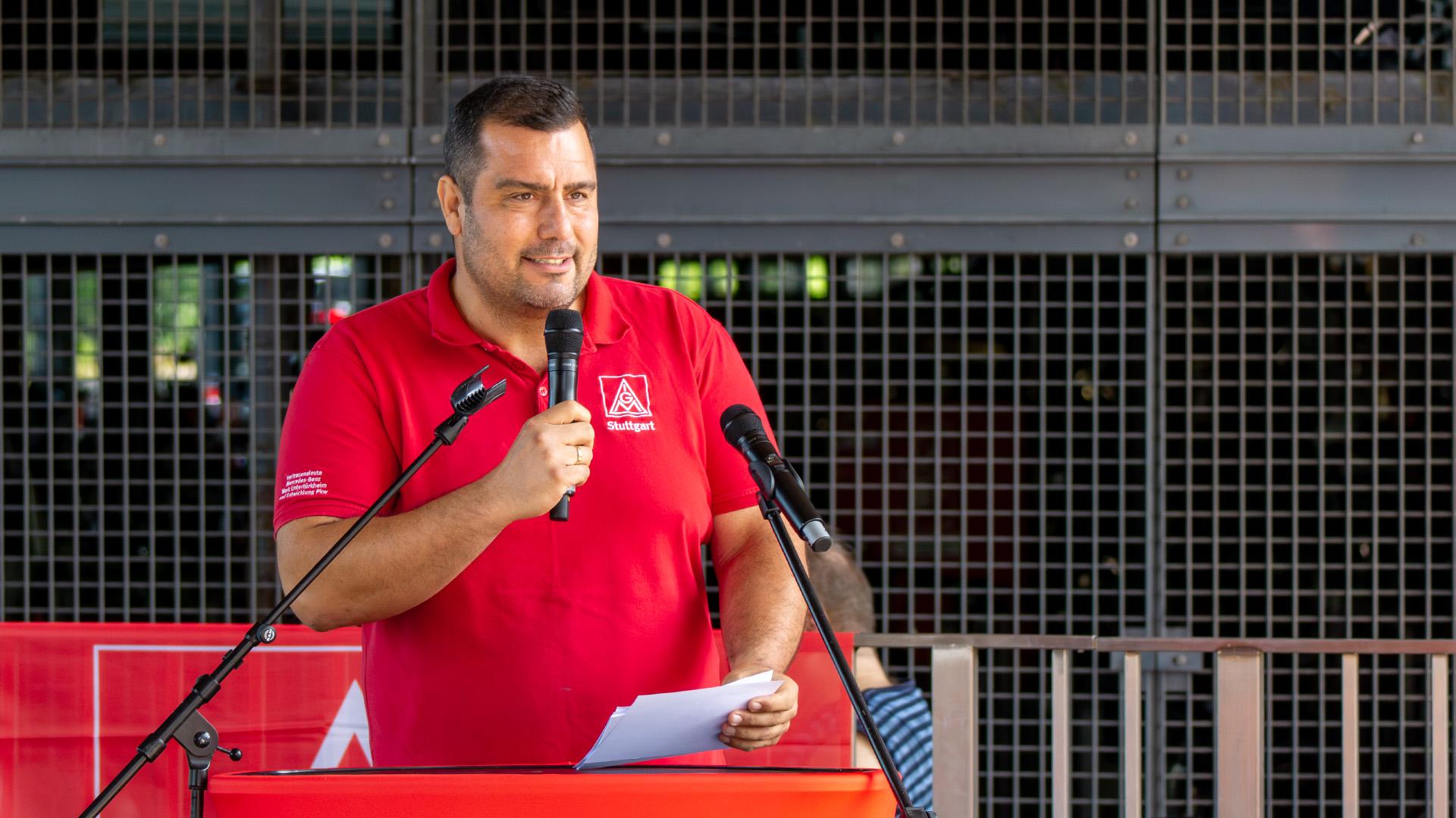 Serkan Senol, Betriebsrat am Mercedes-Benz Standort Untertürkheim