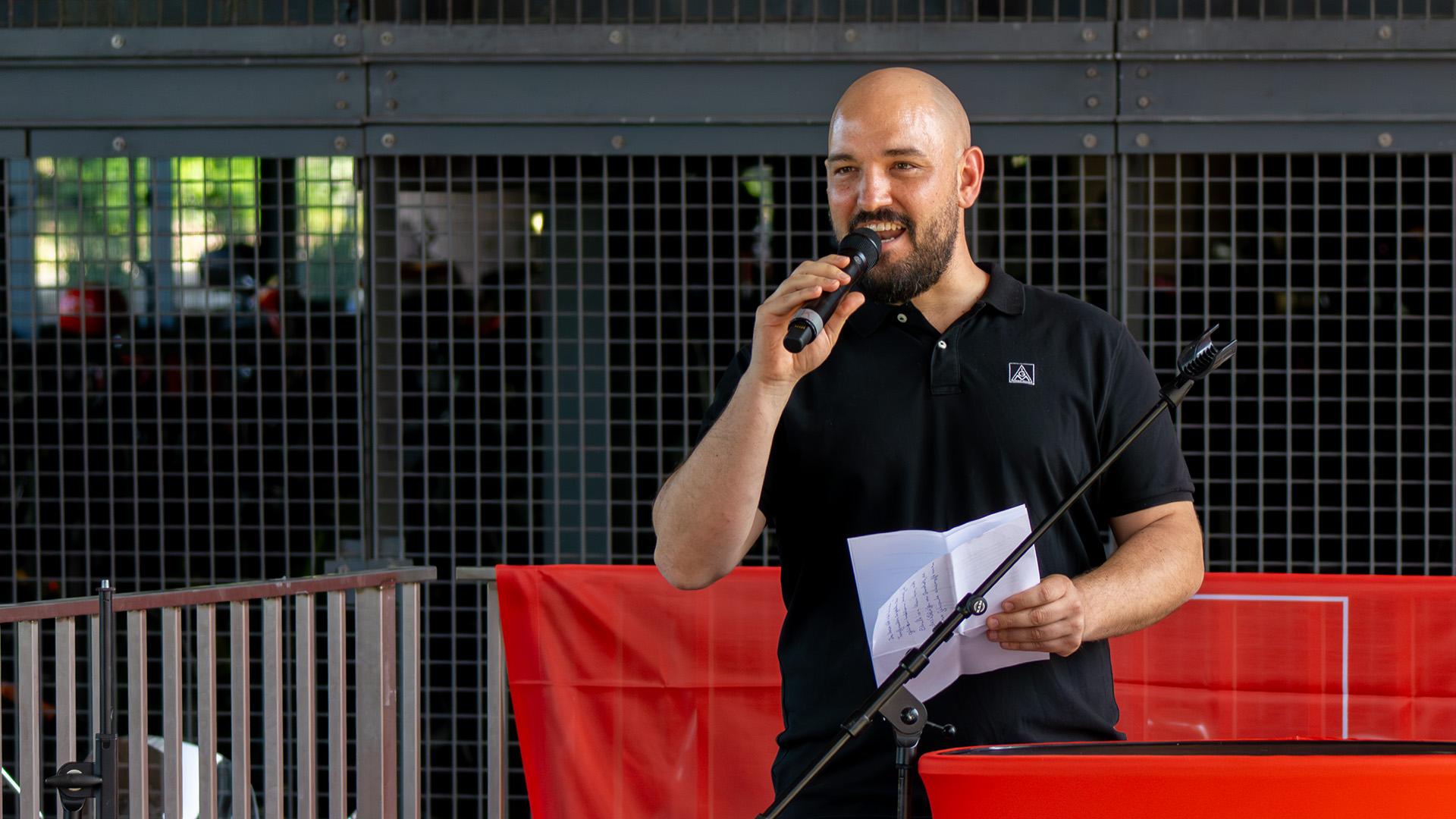 Lucas Merkel, Betriebsratsvorsitzender Mercedes-Benz Group AG Zentrale