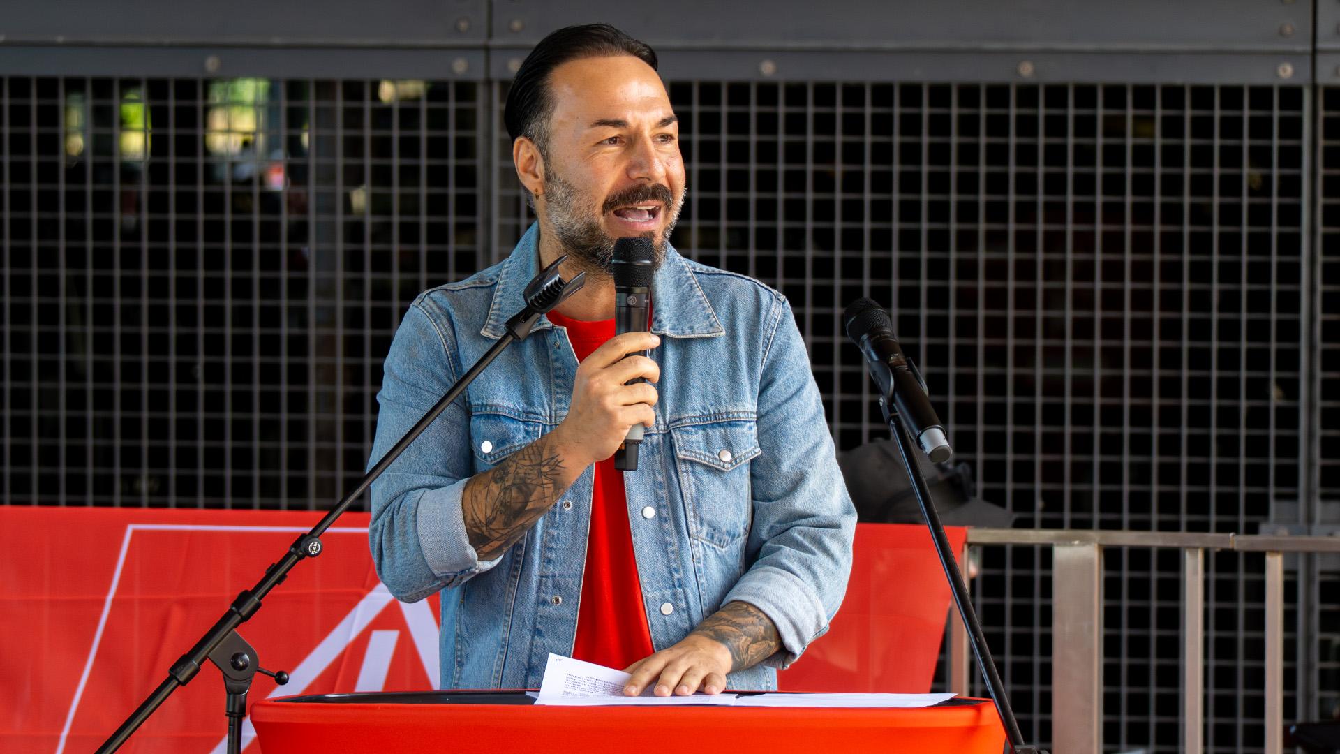 Antonio Potenza, Kassierer und Geschäftsführer der IG Metall Stuttgart