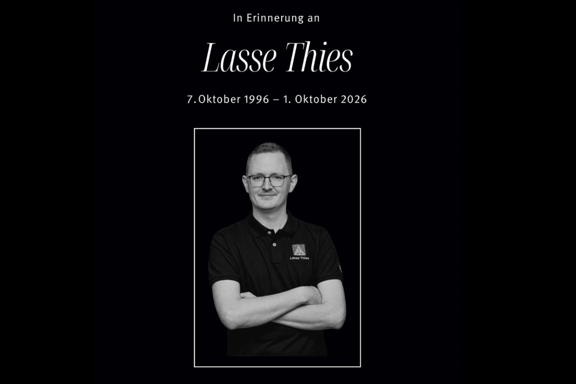 Titelbild Trauer Lasse Thies